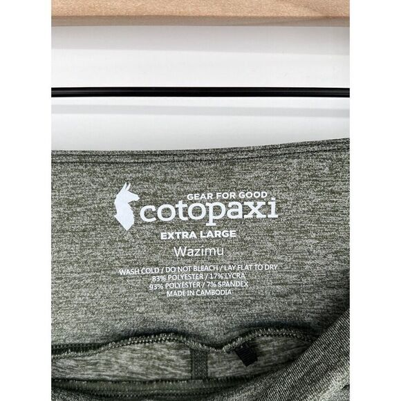 Cotopaxi Wazimu Womens Leggings Gray Meritime Blue Size XL Pockets - Picture 2 of 3